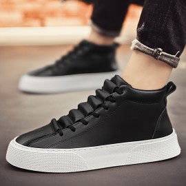 Men's Durable Ankle Boots - Comfortable, Non-Slip Grip with Lace-Up Soft Sole for Outdoor & Casual Attire