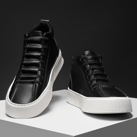 Men's Durable Ankle Boots - Comfortable, Non-Slip Grip with Lace-Up Soft Sole for Outdoor & Casual Attire