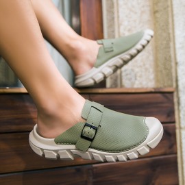 Men's Outdoor Slip-On Sandals - Breathable Casual Shoes with Adjustable Straps & MD Sole for Hiking, Summer Walking, Daily Wear - Lightweight Comfortable Design, Sandals for Wide Feet, Sporty Shoe, Microfiber Construction