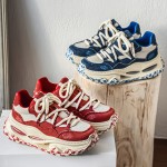 Four Seasons New Men's Low-Top Thick Sole Minimalist Fashionable Versatile Breathable Mesh Casual Sneakers, Outdoor Walking, Style, Sleek Style, Fashionable Shoes, Durable Material, Comfortable Fit, Round Toe, Laceup Sneakers, College Students, Urban Style