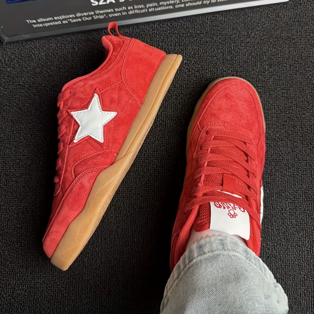 [Skateboard Shoes] Unisex Skateboard Shoes, Original Design Non-Slip Versatile Thick Sole Flat Sports Canvas New Trendy Outdoor Athletic Fashion Item High-End Streetwear for Boarding, Casual Sportswear and Parties, Skateboard Footwear, Party Shoes, Unisex Footwear, Trendy Sneakers, Reinforced Stitching, Nonslip Sole, Flat Sole Shoes, Sporty Canvas Shoes, Fashionforward Youth, Casual Wearers